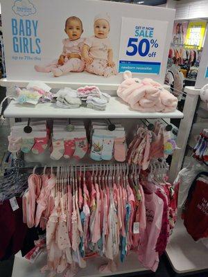 Clothing for Baby Girls up to 7 lbs-9m.