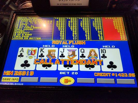 Royal flush, baby!