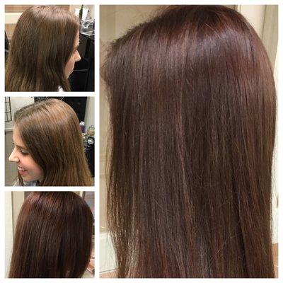 Gorgeous semi permanent that allows seasonal hair color change