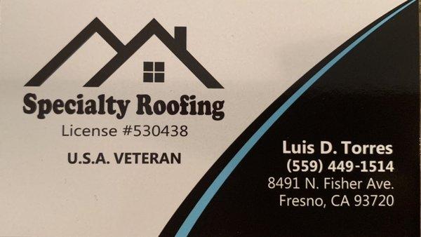 Specialty Roofing