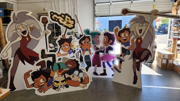 Die Cut Foam Cartoon Standees