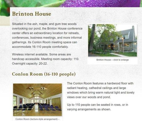 Brinton House -- from website