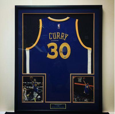 Another local favorite. Custom framed jersey, photos and plate