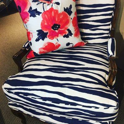 Reupholstering can refresh & update your furniture!