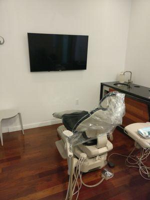 Dental chairs with 4k TV!