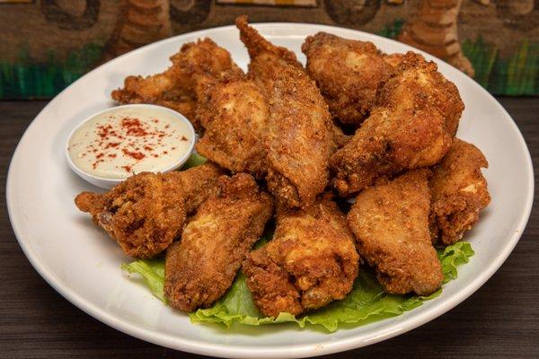 Fried Seasoned Chicken Wings