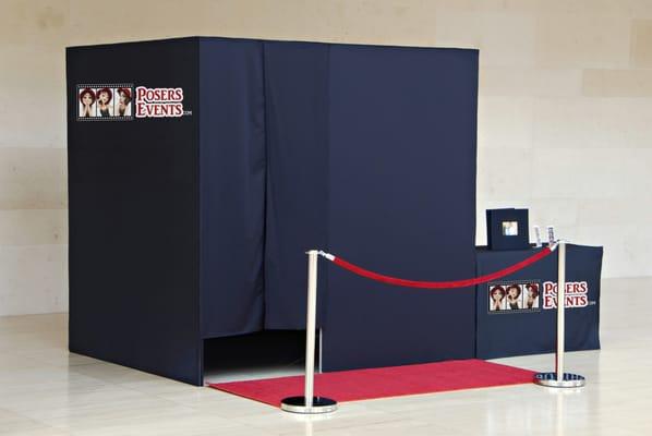 One of our fan favorites.  This is a classy booth, capable of fitting up 7 guests comfortably.