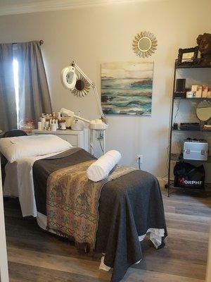 Relax while you receive a facial designed to lift and firm.  Our Esthetician is one of the BEST!