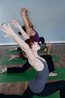 Intermediate students at Rolling Brook Yoga. Photo: Dawn Kearney