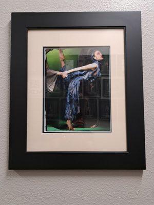 Framed dancer art