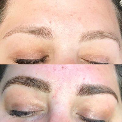 Before and After Henna Brows by Kassie