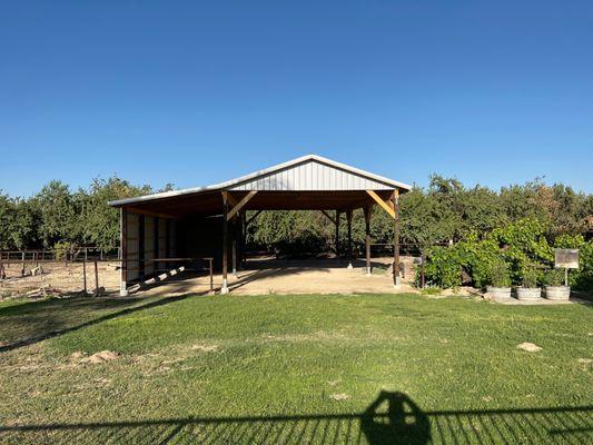 Pole barn constructed by Golden State Building