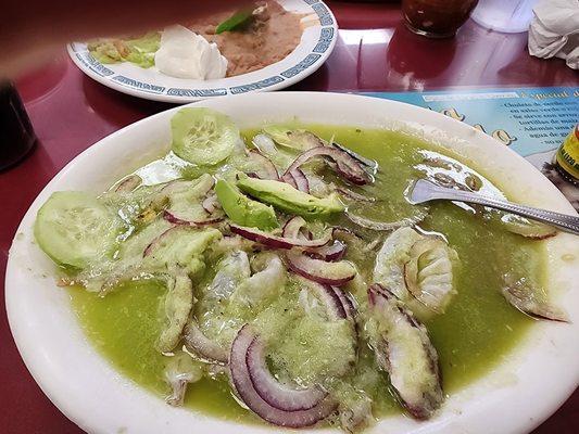 Aguachile at $25.00