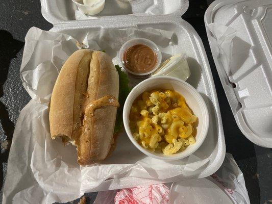 Shrimp po Boy! Huge pieces of shrimp!