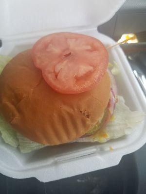 Old tomatoe.   Then one of the employees sticks his finger in the pickle jar to. Give to another employee in her mouth