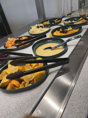 Fresh Fruits and salad bar