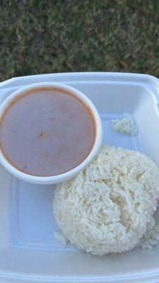 Arroz Blanco Con Habichuelas.