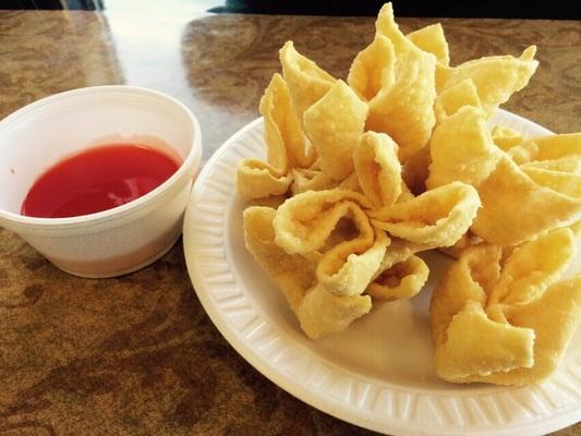 Cream cheese wontons. Very good.