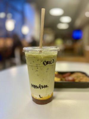 Mango Matcha Iced Latté (IG Promo). IG: @eric_travel_guru