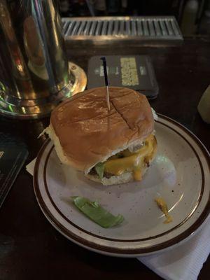 Smash cheese burger