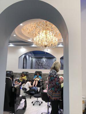 One of the pedicure areas