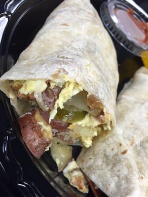 Breakfast Wrap: hit the spot compliments to the chef! Mmmmmm