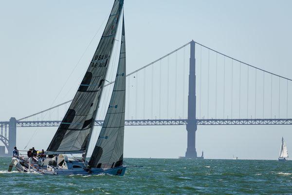 Sailing under the Golden Gate Bridge