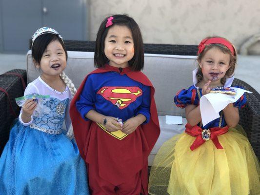 Students dressed up as their favorite characters in October