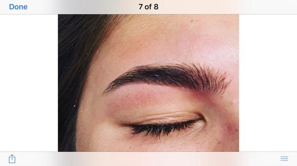 Eyebrow after