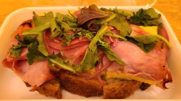 Ham & monterey jack tartine ($13.99)