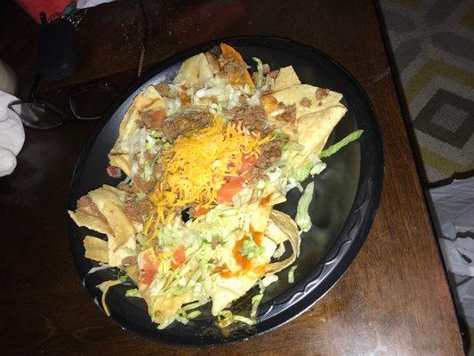 Beef nacho salad