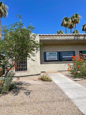 Emerald Medical Marijuana Clinic Office Window Outside