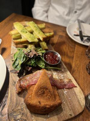 Bacon Fried Brie Board