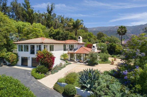 Spanish Ocean and Mountain View Home - Montecito CA