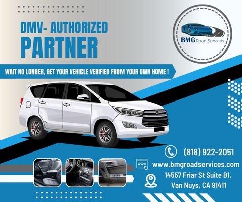 Instant Vehicle Registration and Authorized Vin Verifier. We offer tags on the spot!