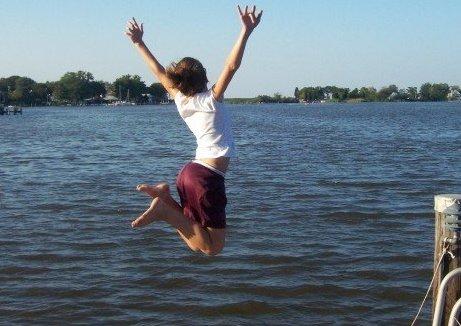 Waterfront Living is joyous! Ask this young girl who we made jump into the water 14 times before getting the perfect picture!