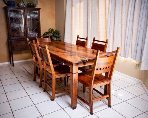 Dining room table and chairs