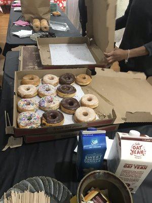 Free donuts w purchase of handmade mug