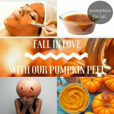 Pumpkin Glycolic facial. MOST POPULAR FACIAL as benefits are amazing, and will leave your face feeling, fresh and rejuvenated!!!