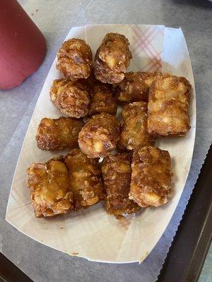 Tater tots well done