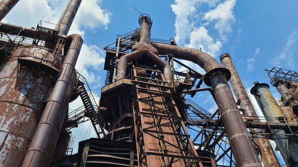 Blast furnace closeup.