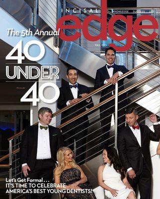 Dr. Janice was on the cover of Top 40 Under 40, celebrating with her colleagues.