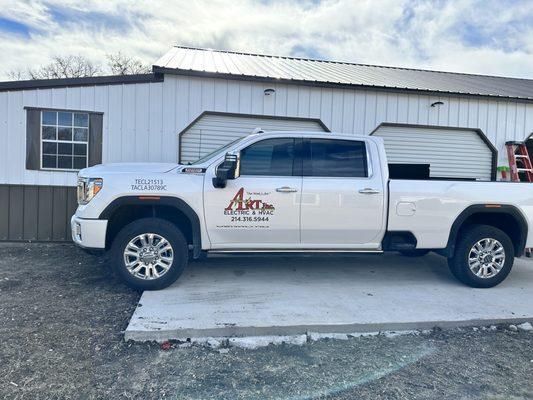 A picture of our  new truck