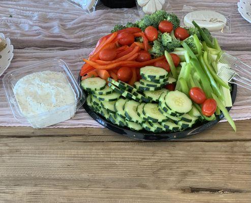 Vegetable Crudités Platter(small) with Lemon Dip