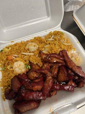 shrimp fried rice + boneless ribs