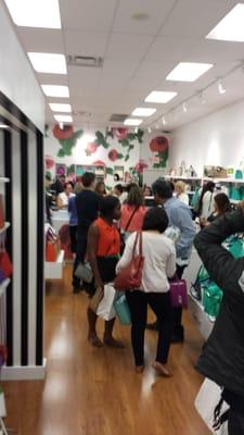 The store was packed!