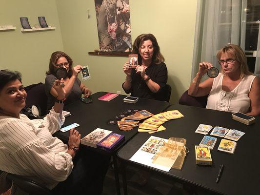 Tarot card workshop - new psychic topics every Tuesday night - in person or online