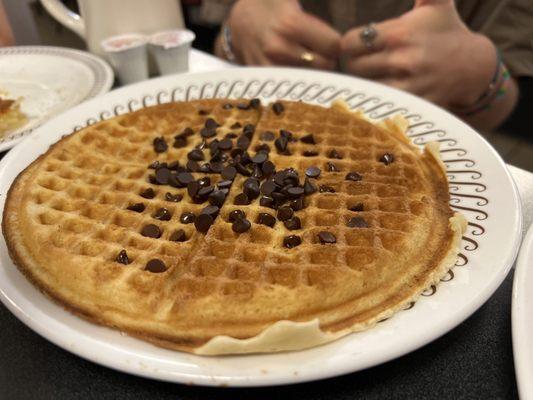 Waffle (single) with chocolate chips