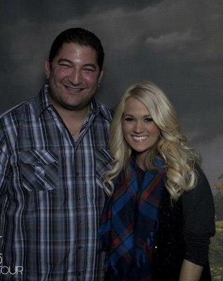 Jacksonville Florida Private Investigator James Wojnar with country music star Carrie Underwood.