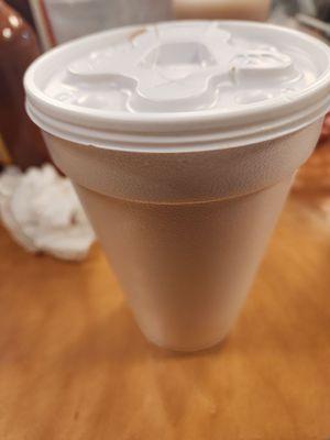 Rico champurrado is delicious but it comes in Styrofoam. They insist on straws for cold drinks.